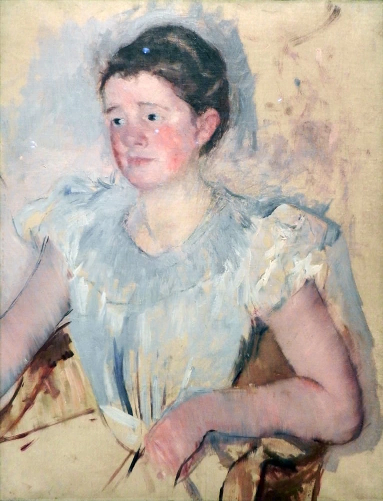 Mary Cassatt - Busto di donna in corpetto bianco, Fondazione Kasser, Montclair